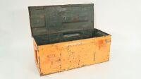 CHEST: A chest as possibly used for ammunition or explosives, measures 49cm wide, 21cm deep, 20cm high. - 2