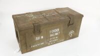 CHEST: An ammunition and or explosives chest, 58cm wide, 26cm deep, 24cm high - 2