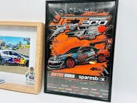 MAD MIKE WHIDDETT: A framed photo of Mad Mike's Mazda 3 and a framed Motive Video poster [Location: Sydney] - 4