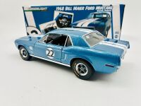FORD MUSTANG: A 1:18 scale Greenlight Collectibles model of the 1968 Ford Mustang driven by Bill Maier complete with original packaging [Location: Sydney] - 8
