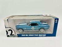 FORD MUSTANG: A 1:18 scale Greenlight Collectibles model of the 1968 Ford Mustang driven by Bill Maier complete with original packaging [Location: Sydney] - 11