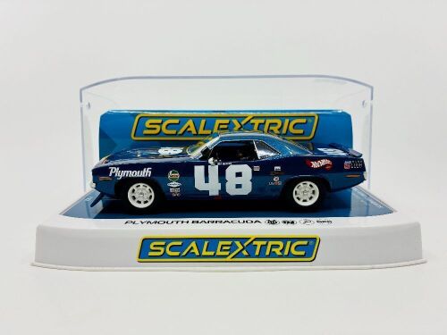 228 · PLYMOUTH BARRACUDA: A 1:32 scale slot car by Scalextric of the Plymouth Barracuda driven by Dan Gurney in the 1970 Trans-Am season [Location: Sydney]