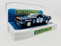 PLYMOUTH BARRACUDA: A 1:32 scale slot car by Scalextric of the Plymouth Barracuda driven by Dan Gurney in the 1970 Trans-Am season [Location: Sydney] - 3
