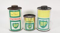 BP: Three c1960s BP Oil and Grease tins