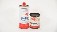 MOBIL: A Mobil-Laurel Home-Kerosene 30oz tin and a Mobilgrease No.3 grease tin