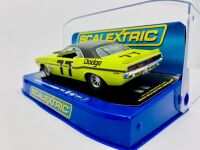 DODGE CHALLENGER: A 1:32 scale slot car by Scalextric of the Dodge Challenger Trans-Am driven by Sam Posey in the 1970 Trans-Am season [Location: Sydney] - 3