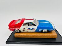 AMC JAVELIN: A 1:24 scale AMC Javelin slot car (unknown brand) with a 1:64 scale Hot Wheels model [Location: Sydney] - 3