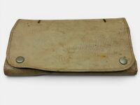 MERCEDES-BENZ TOOL POUCH: A 1950s tool pouch with some Mercedes-Benz branded tools