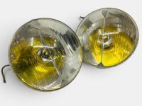 MARCHAL AGREE AB TP 360 DRIVING LIGHTS: A pair of pre-war Marchal driving lights, unrestored, 90mm diameter AMENDED