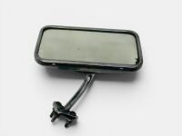 REAR VISION MIRROR: A rectangular chrome mirror with dash mount