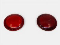 TAIL LIGHT LENSES: A pair of circular tail lenses