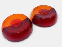 FERRARI: A pair of plastic Altissimo tail light lens to suit 250, 275 GTB models marked IGM 3529 IP