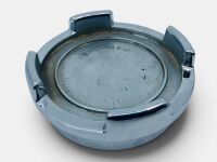 WHEEL CENTRE CAP: A chrome wheel centre cap, marked W 29 M F 18