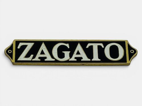 182 · ZAGATO: A small enamel coachbuilders badge