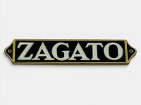 ZAGATO: A small enamel coachbuilders badge