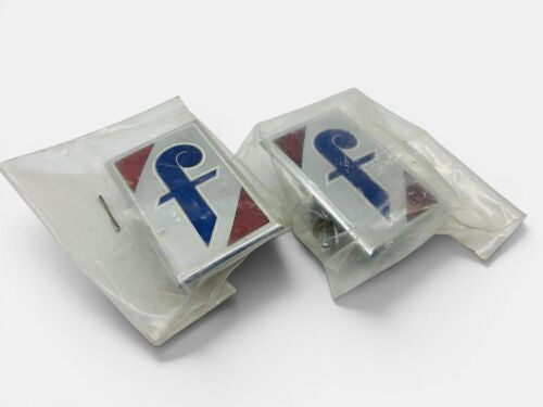 178 · PININFARINA: A pair of rectangular emblems with mounts, approx. 6cm high x 3cm wide