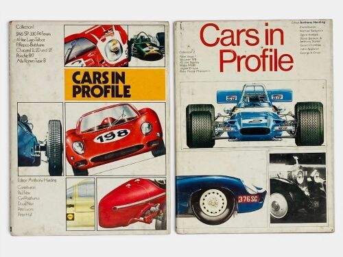 CARS IN PROFILE: Two hardcover books by Anthony Harding, 'Cars in Profile', Collection 1 and 2