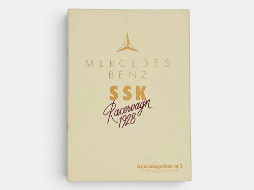289 · MERCEDES-BENZ: A rare publication for the SSK Racerwagn 1928 and 170S models, Swedish text and numbered 330/500