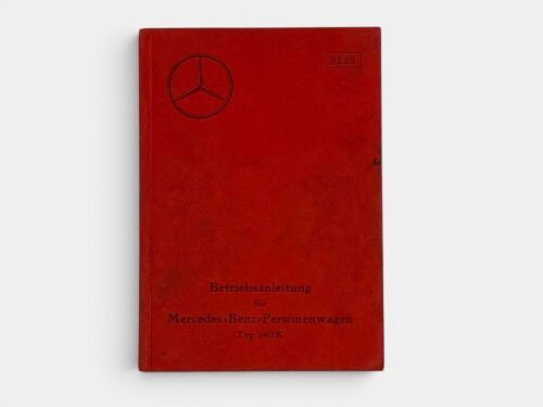 302 · MERCEDES-BENZ: An original Operator's Manual for the 540K, publication No. 6229 (1937), German text