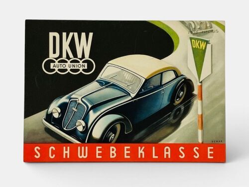 D.K.W. Auto Union: A fold-out colour Sales Brochure covering the 1935 Schwebeklasse, German text
