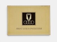 D.K.W.: A four-page Sales Brochure on the 1935 Front Luxus-Zweisitzer models featuring open and cabriolet versions, German text
