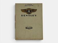 BENTLEY: A 15-page Sales Brochure by Rootes Ltd of London W1 for the 1930 model range including the 4 1/2 Litre, 4 1/2 Litre Supercharged, 'Speed Six' and 6 1/2 Litre models