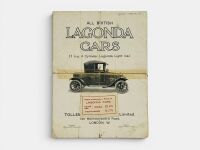 LAGONDA: A rare fold-out Sales Brochure for the 11hp 4-cylinder Light Car from 1908