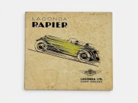 LAGONDA: A fold-out colour Sales Brochure for the 1935 Rapier