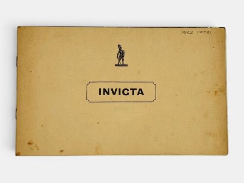 437 · INVICTA: A 12-page Brochure for the 1932 Standard and Sports Models, including specifications and price list.