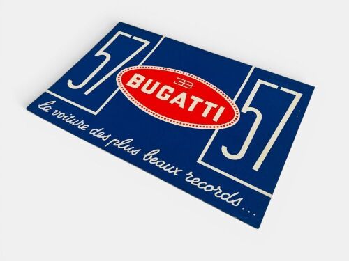504 · BUGATTI: A Sales Kit for the Type 57 including the four individual sheets illustrating the Atalante, Stelvio, Galibier and Ventoux models in a card folder, published by Publimp-Nadal 149 Rue de Rome, Paris 17e