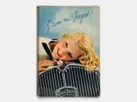 PEUGEOT: A 24-page spiral-bound colour Sales Brochure for the 1935 model range, French text
