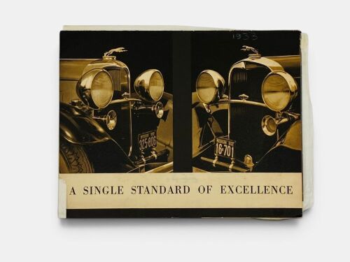 LINCOLN: An eight-page fold-out Sales Brochure for the 1933 V8 and V12 models