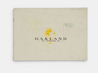 OAKLAND: A colour Sales Brochure for the 1930 Cosmopolitan Six, 12 pages