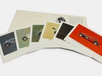 MERCEDES-BENZ: A collection of six colour unframed prints by John C. Rhodes in a folder