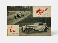 ALFA ROMEO: A fold-out Sales Brochure for the 1933 8C 2300, English text
