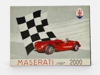 MASERATI: A six-page fold-out colour Sales Brochure for the Sport 2000, Italian text