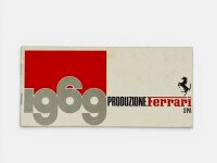 FERRARI: A 12-page trilingual brochure for the 1969 model range including the 365 GT 2+2, 365 GTC, 365 GTS, 365 GTB/4 Daytona and 206 GT Dino road cars.