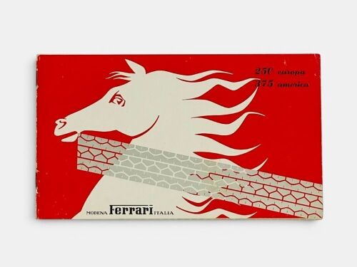 26 · FERRARI: An original Sales Brochure for the 1953 250 Europa and 375 America models, Italian text