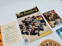 HOT RODS: Two National Hot Rod Show programmes together with a framed poster, an 'Older & Wiser Speed Shop' decorative plaque, two Hot Wheels models and Issue 13 of Hot Rodding International [Location: Sydney] - 3
