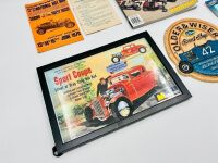 HOT RODS: Two National Hot Rod Show programmes together with a framed poster, an 'Older & Wiser Speed Shop' decorative plaque, two Hot Wheels models and Issue 13 of Hot Rodding International [Location: Sydney] - 7