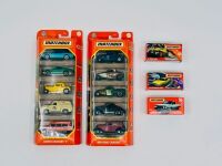 MATCHBOX: Thirteen 1:64 scale Matchbox hot rods and muscle cars including two 5-car model packs and 3 individual models [Location: Sydney]