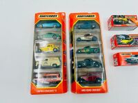 MATCHBOX: Thirteen 1:64 scale Matchbox hot rods and muscle cars including two 5-car model packs and 3 individual models [Location: Sydney] - 2