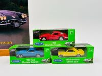 MUSCLE CARS: A hardcover book, 'Muscle Cars: Thunder and Greased Lightning' by Michael Benson together with three Welly 1:64 scale models [Location: Sydney] - 7
