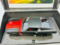 FORD MUSTANG: A 1:24 scale Ford Mustang Boss 302 'Black Edition' slot car by BRm with original packaging [Location: Sydney] - 2