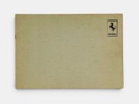 FERRARI: A rare Owner's Manual for the 166 Inter, 166 MM, 195 Inter, 212 Export and 340 America, Italian text