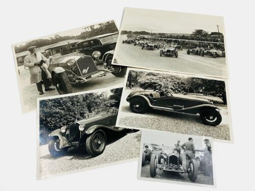 201 · ALFA ROMEO: A small group of black and white photographs illustrating the 8C 2300 and Tipo B models