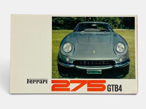 71 · FERRARI: A colour fold-out Sales Brochure for the 275 GTB/4, Italian text