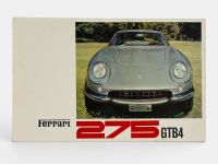 FERRARI: A colour fold-out Sales Brochure for the 275 GTB/4, Italian text