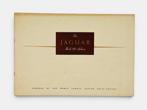 408 · JAGUAR: A 12-page Sales Brochure for the Mark VII Saloon, textured stiff wraps