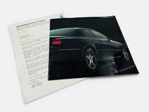 380 · BENTLEY: A colour Sales Brochure for the 1994 model range including the Brooklands, Continental, Turbo R & Continental R plus Concept Java